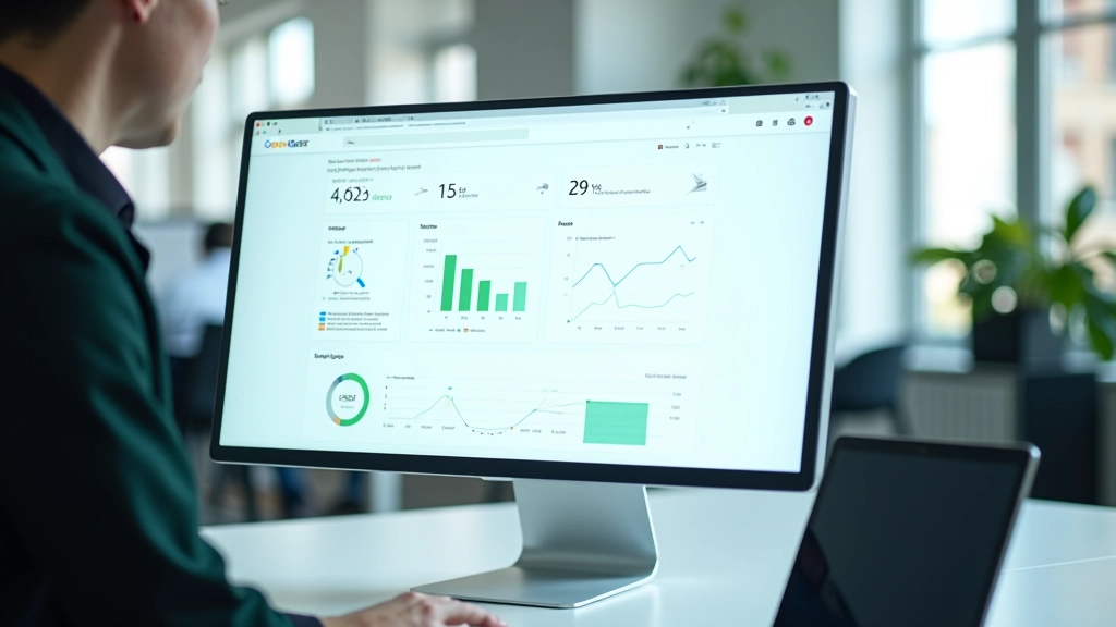 Kompiuterio ekranas su Google PageSpeed Insights įrankiu ir Core Web Vitals metrikų rezultatais